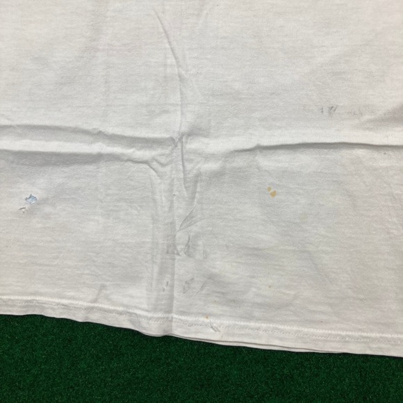 Vintage Tasmanian Devil Shirt Mens XL White 1997 Taz Fishing Get Reel AOP 90s - Picture 11 of 16